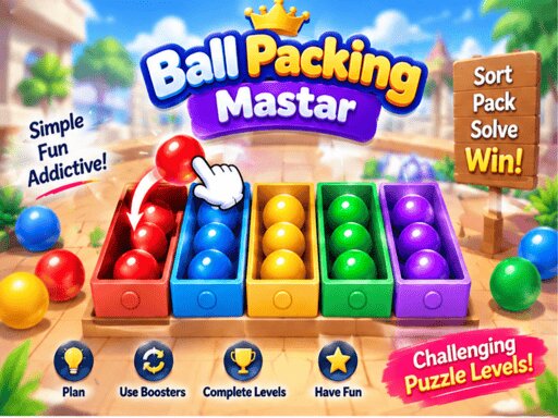 Ball Packing Master Puzzle  Fill Box
